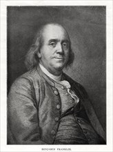 Benjamin Franklin, American statesman, printer and scientist, 20th century. Artist: Unknown