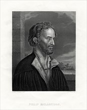 Philipp Melanchthon German theologian and writer of the Protestant Reformation, 19th century.  Creator: W Holl.