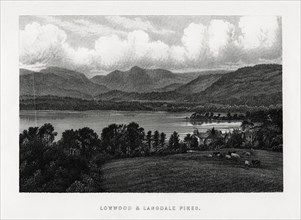 Lowwood and Langdale Pikes, Lake District, Cumbria, 1896. Artist: Unknown