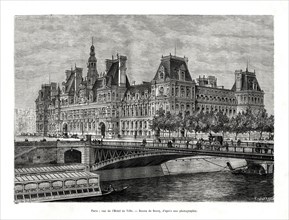 Hotel de Ville, Paris, France, 1886. Artist: Hildibrand
