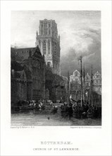 St Lawrence's Church, Rotterdam, Netherlands, 19th century.Artist: J & J Johnstone