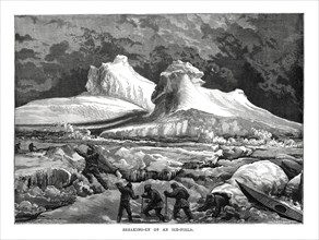 'Breaking-up of an Ice-Field', 1877. Artist: Unknown