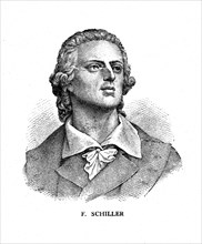 Friedrich Schiller, German poet, philosopher, historian, and dramatist, 19th century. Artist: Unknown