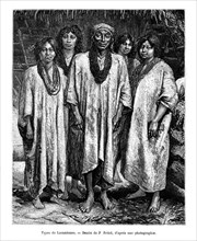 Lacandon people, 19th century. Artist: Pierre Fritel