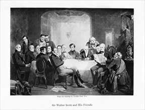 Sir Walter Scott and his friends, c1849. Artist: Unknown