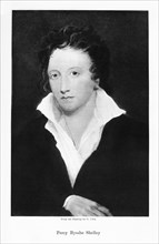 Percy Bysshe Shelley, English romantic poet, 19th century. Artist: Unknown