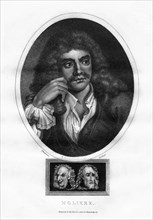 Moliere, French theatre writer, director and actor, (1817). Artist: I Chapman
