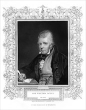 Sir Walter Scott, 1st Baronet, prolific Scottish historical novelist and poet, 19th century. Artist: Henry Thomas Ryall
