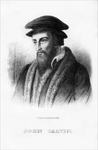 John Calvin, French Christian theologian, (1854). Artist: Unknown