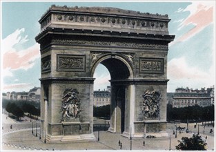 Arc de Triomphe, Paris, c1900. Artist: Unknown