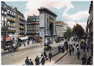 The Porte Saint Denis, Paris, c1900. Artist: Unknown
