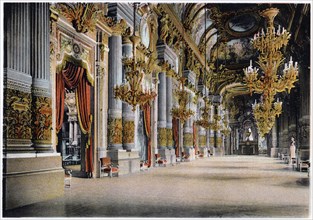 Entrance of the Palais Garnier, Paris, c1900. Artist: Unknown