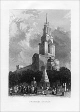 Limehouse Church, London, 19th century.Artist: J Woods