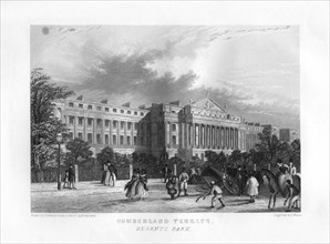 Cumberland Terrace, Regent's Park, London, 19th century.Artist: J Woods