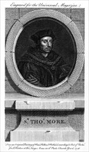 Sir Thomas More, Catholic English lawyer, writer, and politician, (1748). Artist: Unknown