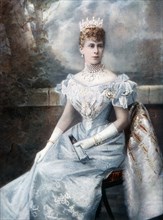 Mary of Teck, late 19th-early 20th century.Artist: Queen Mary