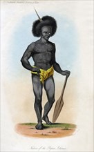 'Native of the Papua Islands', c1840.Artist: J Bull