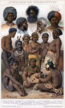 'Australian Inhabitants', 1800-1850.Artist: G Mutzel