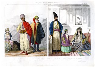 'Caucasian Race, Kurds and Persians', 1873.Artist: A Portier