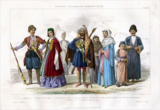'Georgian, Circassian and Armenian Races', 1873. Artist: J Le Conte