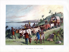 'The Arrival at Lake Ngami', 19th century. Artist: Unknown