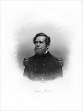 Commodore Andrew Hull Foote, American naval officer, late 19th century.Artist: John A O'Neill