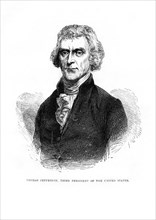 Thomas Jefferson, third President of the United States, 1872. Artist: Unknown