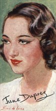 June Duprez, (1918-1984), British film actress, 20th century. Artist: Unknown