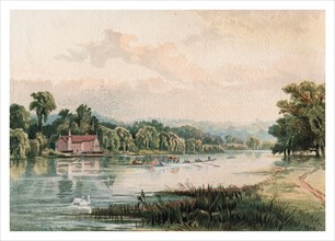 'Lake at Virginia Water', 1880. Artist: Unknown
