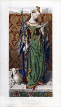 Saint Agnes, c1520, (1843).Artist: Henry Shaw