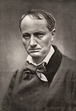 Charles Baudelaire, influential French poet, critic and translator, mid-19th century. Artist: Unknown