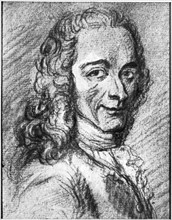 Voltaire, French Enlightenment writer, essayist, deist and philosopher, 18th century. Artist: Unknown