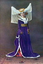 Female dress from the time of Henry VI, (1910). Artist: Unknown