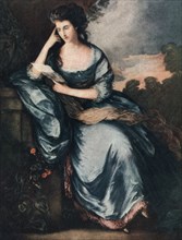 'Lady Douglas in the Garden', 18th century (1912).Artist: A James