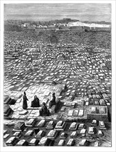 The cemetery at Mecca, c1890. Artist: Unknown