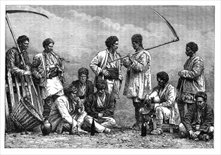 Bulgarian peasants, c1890. Artist: Unknown