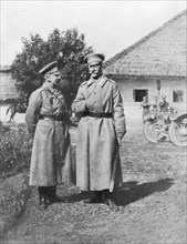 Russian Generals Gurko and Brusilov, 1917. Artist: Unknown
