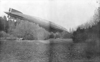 German Zeppelin L49 brought down and captured intact by the French, 20 October 1917. Artist: Unknown