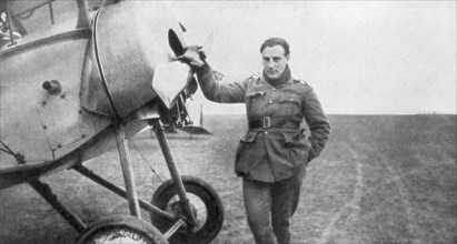Jean Navarre, French pilot, 1916. Artist: Unknown