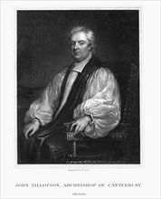 John Tillotson, Archbishop of Canterbury, (1832).Artist: W Holl