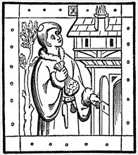 Alan Middleton, collector of rents, 15th century, (1910). Artist: Unknown