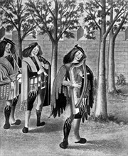 Three minstrels, c1480, (1910). Artist: Unknown