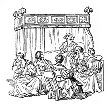 A bedroom party, 1631, (1910). Artist: Unknown