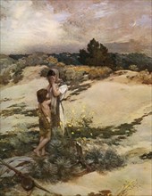 'Hagar and Ishmael', 1880, (1912).Artist: Jean-Charles Cazin