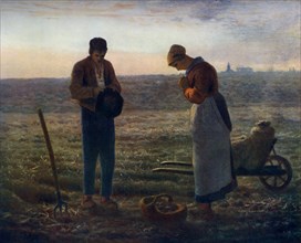 'The Angelus', 1857-1859, (1912).Artist: Jean Francois Millet