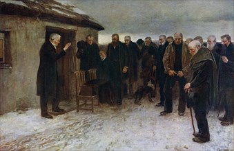 'A Highland Funeral', 1882, (1912).Artist: Sir James Guthrie