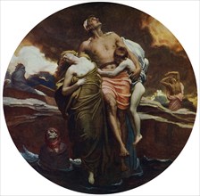'And the Sea Gave Up the Dead Which Were in It', exhibited 1892, (1912).Artist: Frederic Leighton