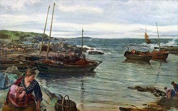'Home with the Tide', 1880, (1912).Artist: James Clarke Hook