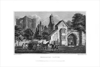 Guildford Castle, Guilford, Surrey, 1829.Artist: J Stowe