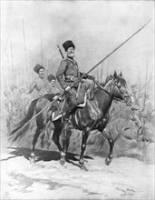 'Cossack Cavalry', 1914, (1926).Artist: Georges Bertin Scott